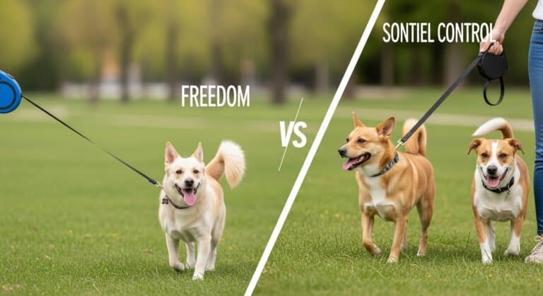 Retractable vs Standard Dog Leash